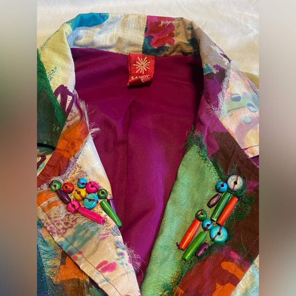 Sandy Starkman Unique Patchwork Blazer Jacket. Si… - image 4